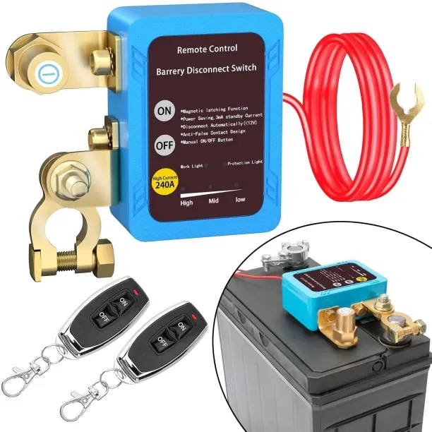 Zuosheng Remote Battery Disconnect Switch 12v, 240A, Upgrade Smart Voltage Car Kill Switch Anti-The…