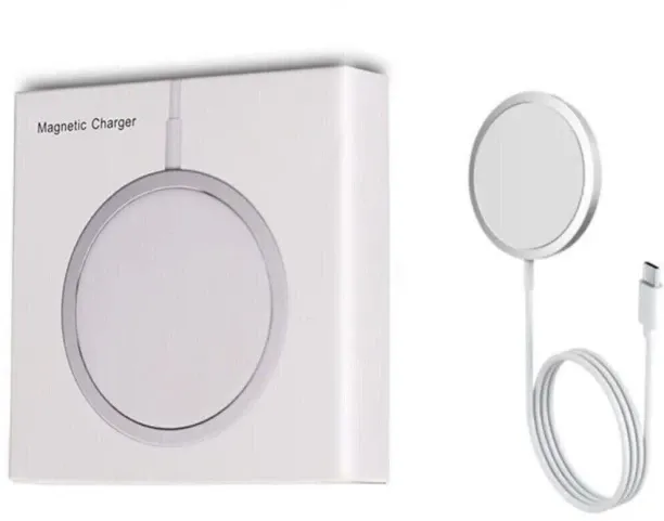 Nextek Magnetic Wireless Charger with USB-C – Fast Charging for iPhone & Qi-Enabled Devices PD 2 A …