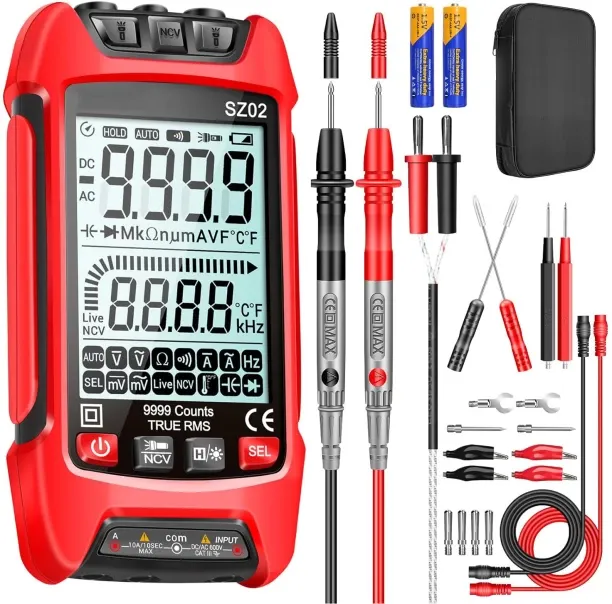 Bloo Multimeter,Digital Voltage Tester Meter,TRMS 9999 Counts Voltmeter Measures ac/dc Current,Volt…