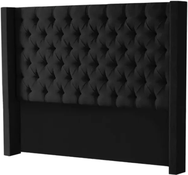 yolo velvet headboard black queen size Bed Frame