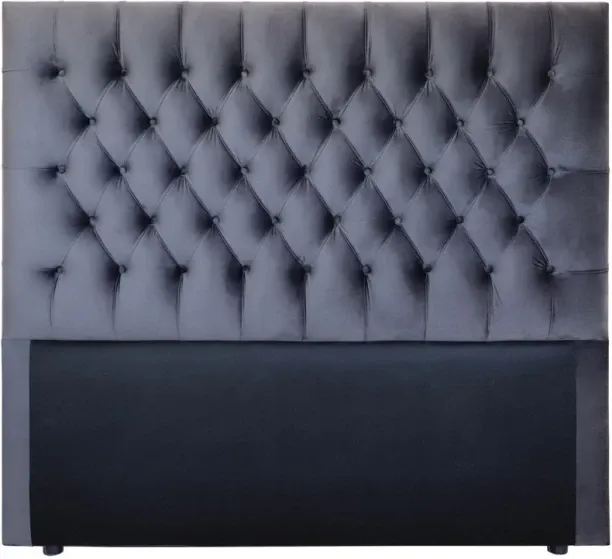 YOLO velvet headboard grey king size Bed Frame