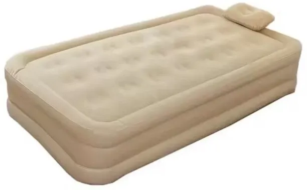 LUXY Inflatable bed-Single 22 cm Double High Density (HD) Foam Mattress