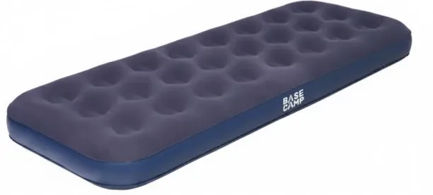 Basecamp Flocked Single Inflatable Air Mattress 22 cm Single Fiber Mattress