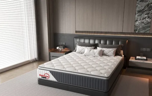 Rainbow Home Premium 32cm Medium Firm 7-Zone Pocket Spring & Memory Foam Ulanda Mattress 32 cm Doub…