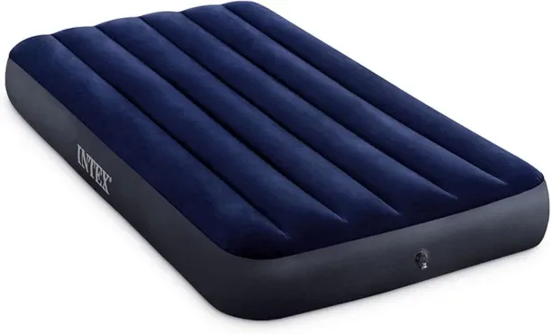 Just Simplified Dura-Beam Fiber-Tech Vinyl Standard Downy Air Mattress 25.4 cm Single High Resilien…