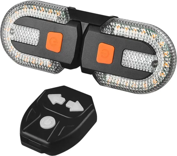 Huanix (As Shown)Bike Light Turn Signals Light Wireless Remote Control Mountain Bike Tail Light USB…