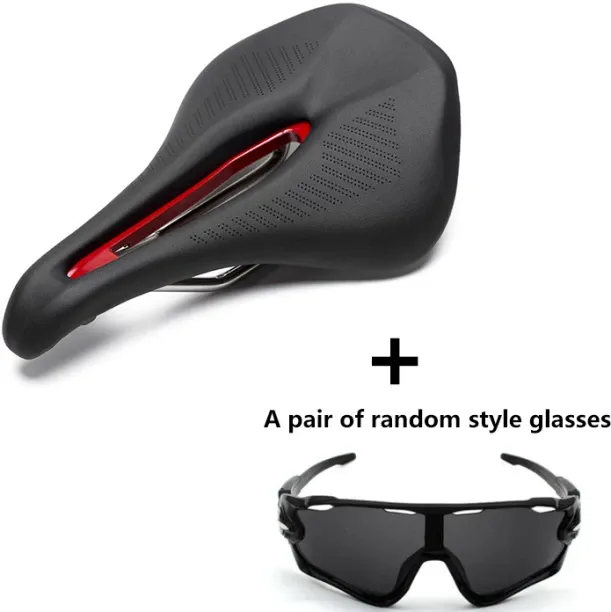 Huanix (2)Bicycle Saddle MTB Bike Seat Carbon Fiber Triathlon Racing Cushion 257g Road Steel Rails …