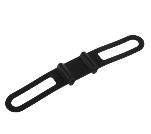 Huanix (0)Cycling Bike Bicycle Silicone Elastic Strap Bandage Flashlight Mount Holder New Arrival|B…