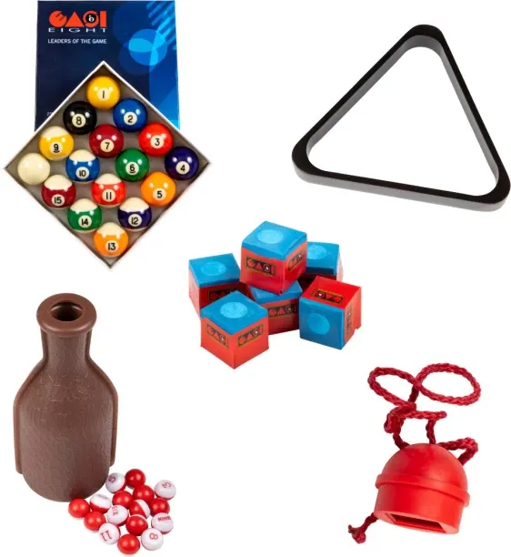 Easi8 Premium Tally Pool Table Combo Billiards Triangle Rack