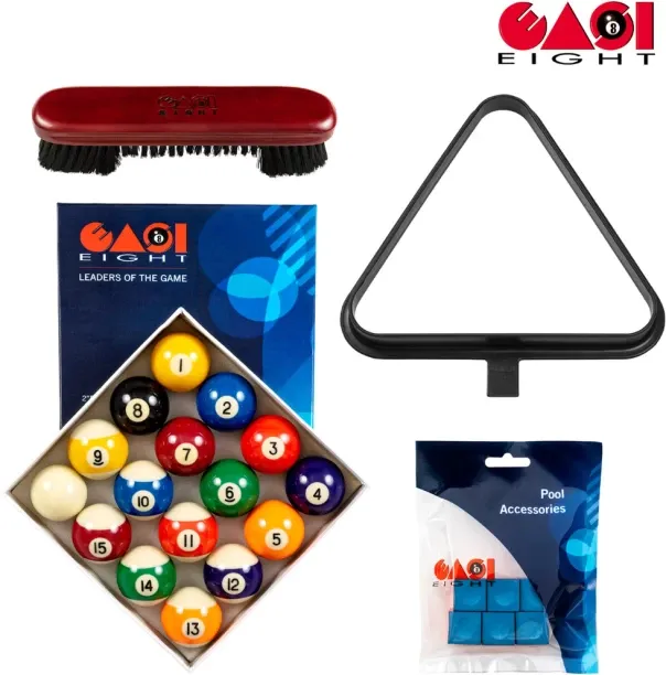 EASI8 Easi8 Pool Table Accessory Kit Cue Chalk