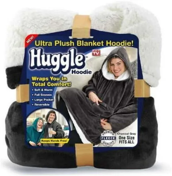 Generic (40 cm x 40 cm) One Size Fits All Ultra Plush Blanket Hoodie (AC Blanket)