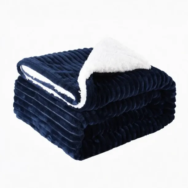 CH (200 cm x 230 cm) Fleece Throw Blanket (Sherpa Blanket)
