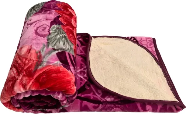 SMTE (180 cm x 220 cm) Quality Reversible Blanket (Mink Blanket)