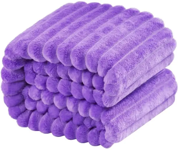 generic (200 cm x 150 cm) 1x 150X200cm Polyester Striped Blanket (Throw)