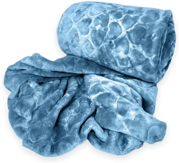 SMTE (180 cm x 210 cm) Acesa Premium Quality Fleece Blanket 210x180cm For Winter - Teal (Fleece Bla…