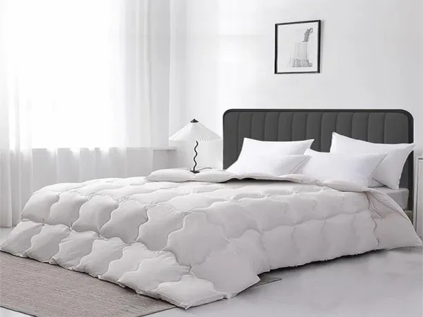 Rey's fine linen (260 cm x 230 cm) Duvet Inner - 100% Cotton T200 with Micro Fibre - Super King, He…
