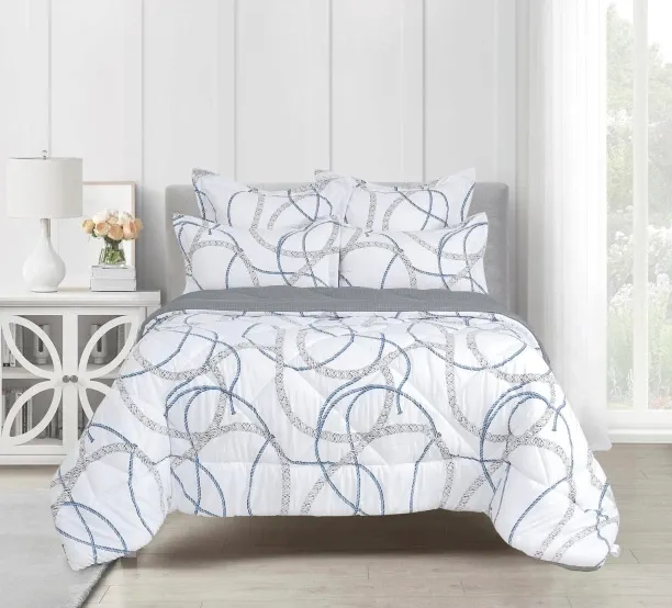 JES (200 cm x 260 cm) 5 piece Luxury Comforter Set (Comforter)