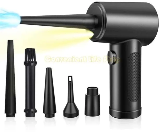 Max L1EE Compressed Air Duster compatible PC 50000RPM 3 Speed Rechargeable Air Duster Blowers with …