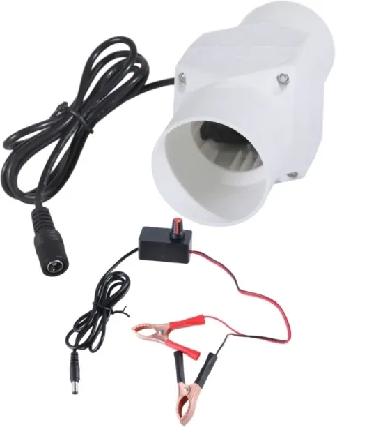 Max (46mm)12V Exhaust Fan Home Inline Pipe Duct Fan Bathroom Extractor Ventilation Kitchen Dropship…