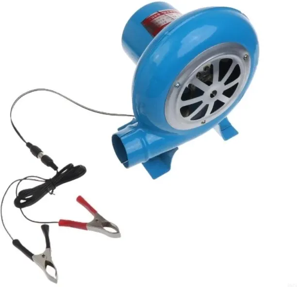 Max (30W)12V Car Blower Barbecue compatible DC Vehicle 2m Clip Cord Camping BBQ Leaf Blower