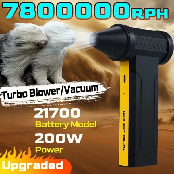 MAX (F16-Black-2)7800000RPH Air Blower Brushless Motor Electric Turbo Jet Fan High-Speed Violent Fa…