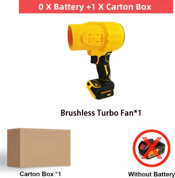 Max (compatible DeWALT)Brushless Air Blower Jet Turbo Fan High Speed Air Duster Leaf Blowing Power …