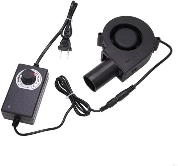Max (US)37JC Efficient 12V Blower Fan compatible Oil Burners Stove And BBQ Adjustable Settings Leaf…