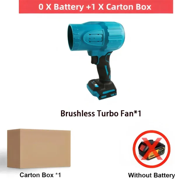 Max (compatible Makita)Brushless Air Blower Jet Turbo Fan High Speed Air Duster Leaf Blowing Power …