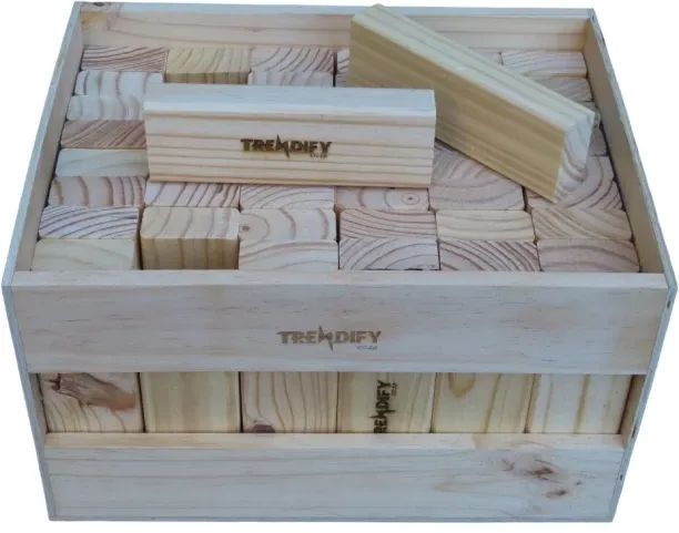 Trendify Giant Stacking-Like Building Blocks with Crate Party & Fun Games Board Game