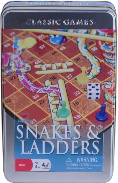 Cardinal Snakes And Ladders In Tin Party & Fun Games Board Game