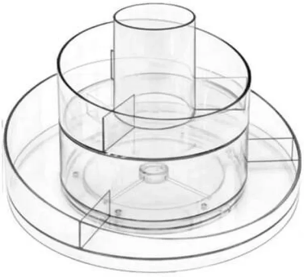 Tsalach Double Layer 360 Rotatable Makeup Organizer Skincare Cosmetic Organizer Roller