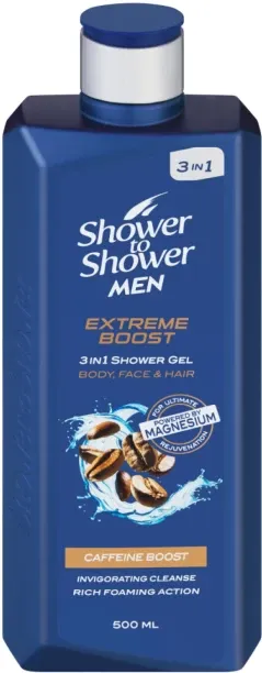 Shower To Shower Extreme Boost 3 in 1 Shower Gel Body Wash
