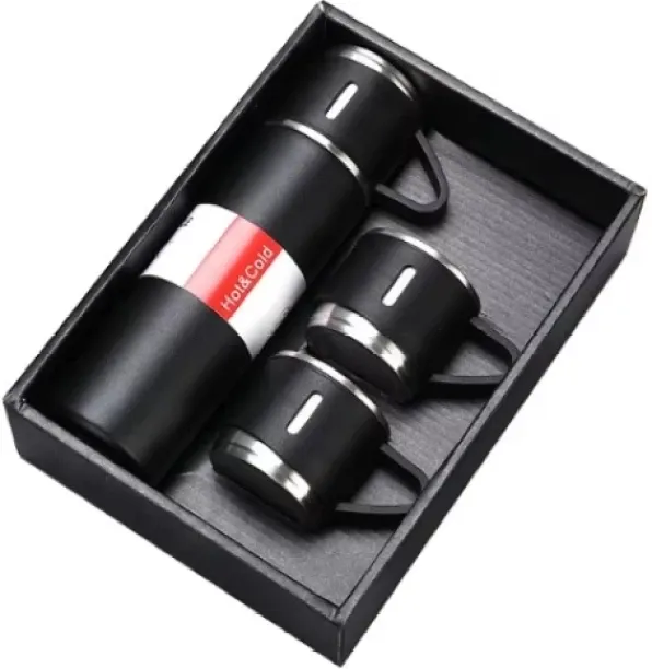 Phronex Stainless Steel Vacuum Flask With 2 Cups 500 ml Flask