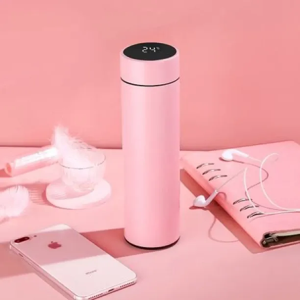 fancystuff 500ml Smart Thermos Water Bottle and Coffee Flask with Temperature Display 0.5 L Flask