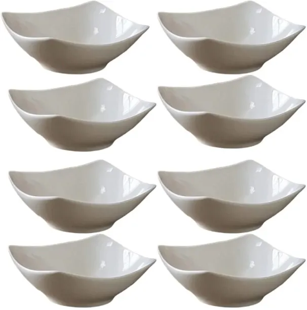 Premium Select 8 Piece Bowl Set Plastic Serving Bowl