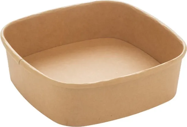 Charms 1200ml Kraft Square Bowls 10394 Paper Serving Bowl Disposable