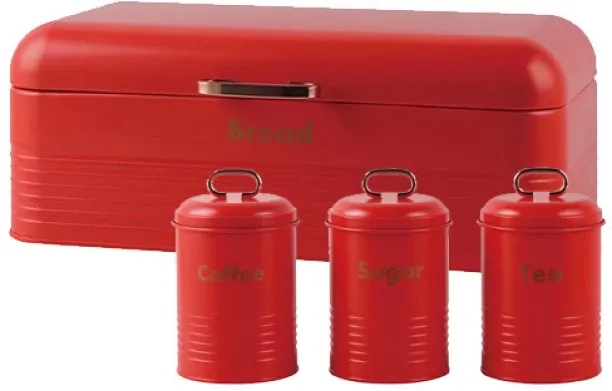 Totally TH105-RED Stainless Steel Bread Basket