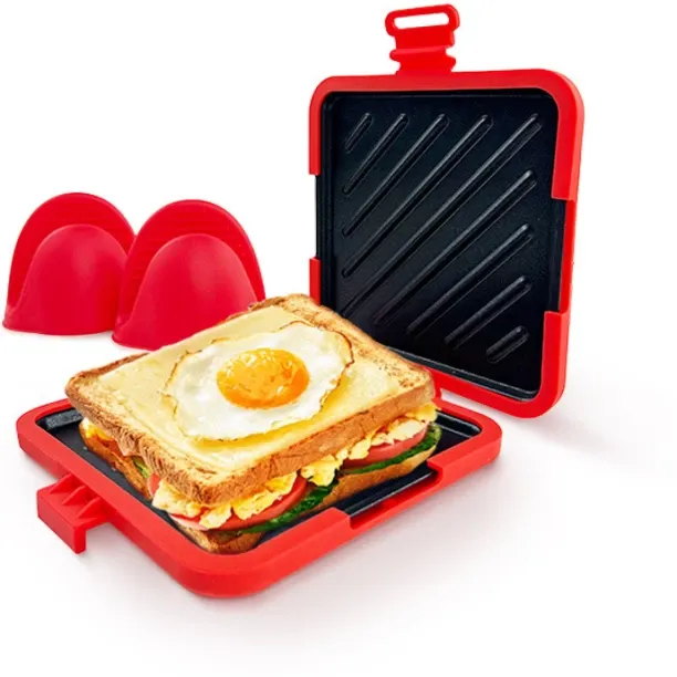 Solala Bread Maker,Microwave Sandwich Pan Quick Heating Bread Maker Bread Maker