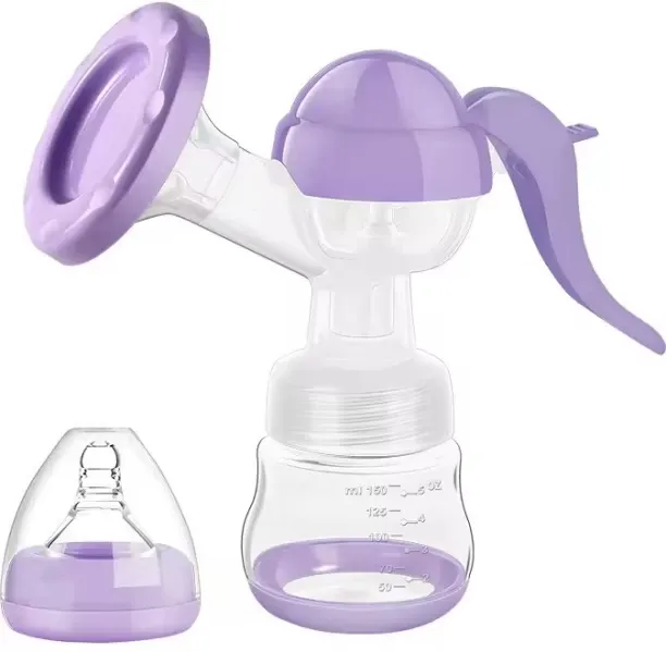 Fantasy Town Manual Breast Pump Food-grade Silicone - Painless Portable Simulates Baby Sucking BPA-…