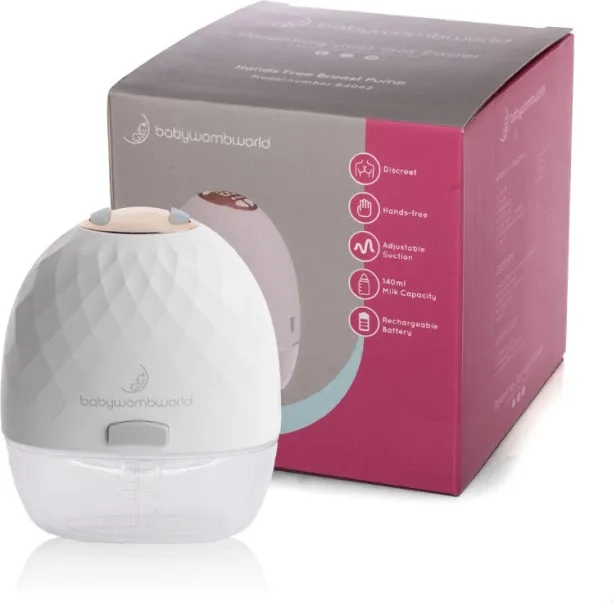 BabyWombWorld BWW Wearable Hands-Free Breast Pump - Portable, Rechargeable, Quiet & Efficient  - El…