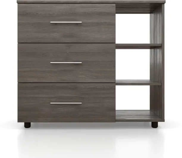 BAM! Oslo Compact Dressing Table - Engineered Wood Free Standing Chest of Drawers