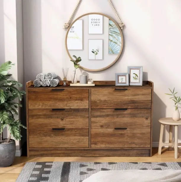 Artisyn Retro home storage dressing table with drawers Solid Wood Free Standing Chest of Drawers