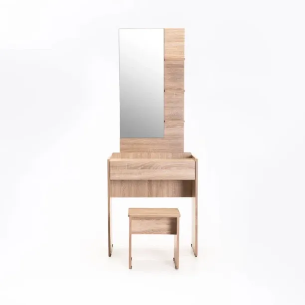 Guthrie Dressing Table & Stool - Oak 3247100118742 Solid Wood Free Standing Cabinet