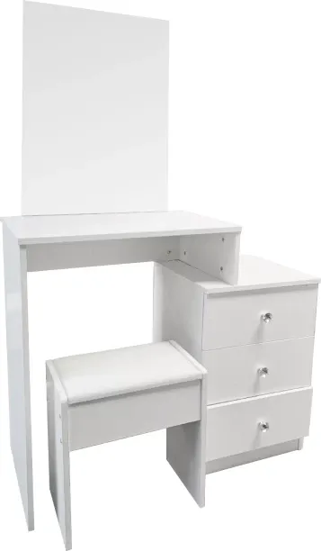 Golden Star Africa Dressing Table with Mirror Makeup Vanity Desk Storage Table Melamine Free Standi…