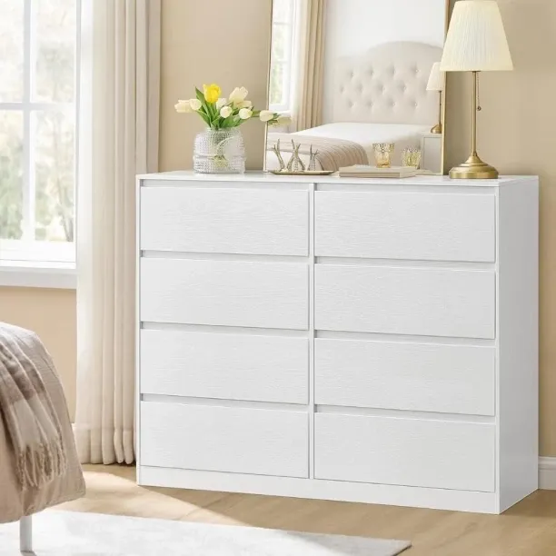 Bragg Verona 8 Drawer Engineered Wood Free Standing Chest of Drawers