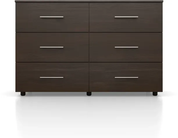 BAM! Oslo Deluxe Dressing Table - Imbuia Engineered Wood Free Standing Chest of Drawers