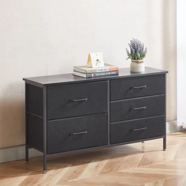 Golden Star Africa Storage Cabinet 4 Chest of Drawers Fabric Dressing Table Closet Organizer Metal …