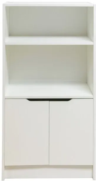 Charms Home and Kitchen Cuba Cabinet with Doors White 1800 mm Solid Wood Free Standing Cabinet