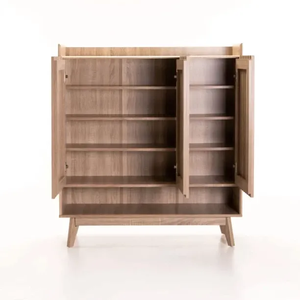 VIVIDITTO DF3901 - BRIO SHOE CABINET Engineered Wood Free Standing Cabinet
