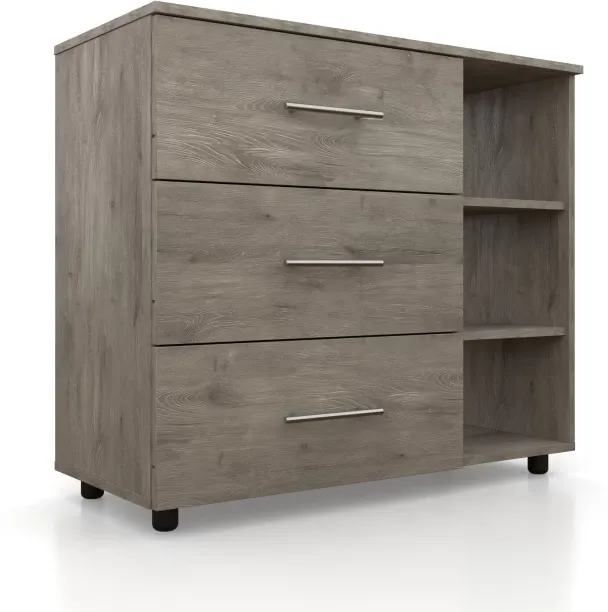 BAM! Oslo Compact Dressing Table - Engineered Wood Free Standing Chest of Drawers